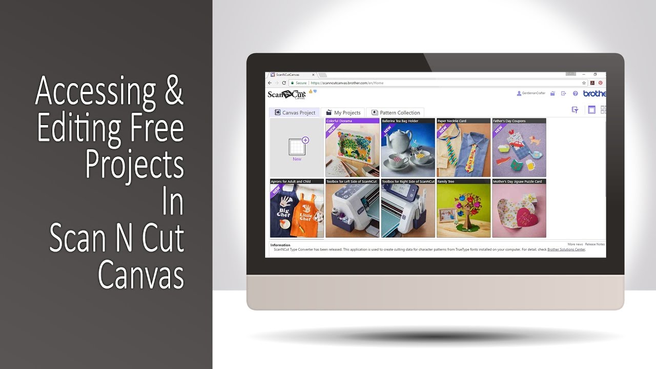 Working With Free Projects In Scan N Cut Canvas
