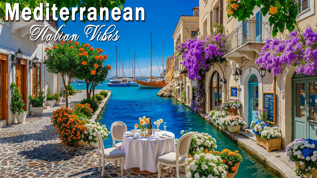 Mediterranean Chill Paradise 🍋 Romantic Italian Melodies & Luxury Villa Escape
