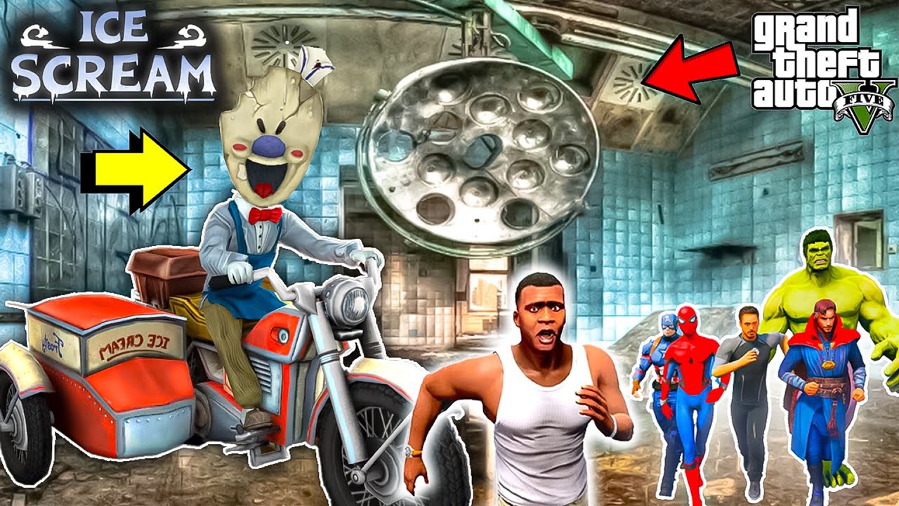 Franklin Fight With Ice Scream 2 For Save Avengers in gtav (part 2) | GTAV Avengers | A.K GAME WORLD