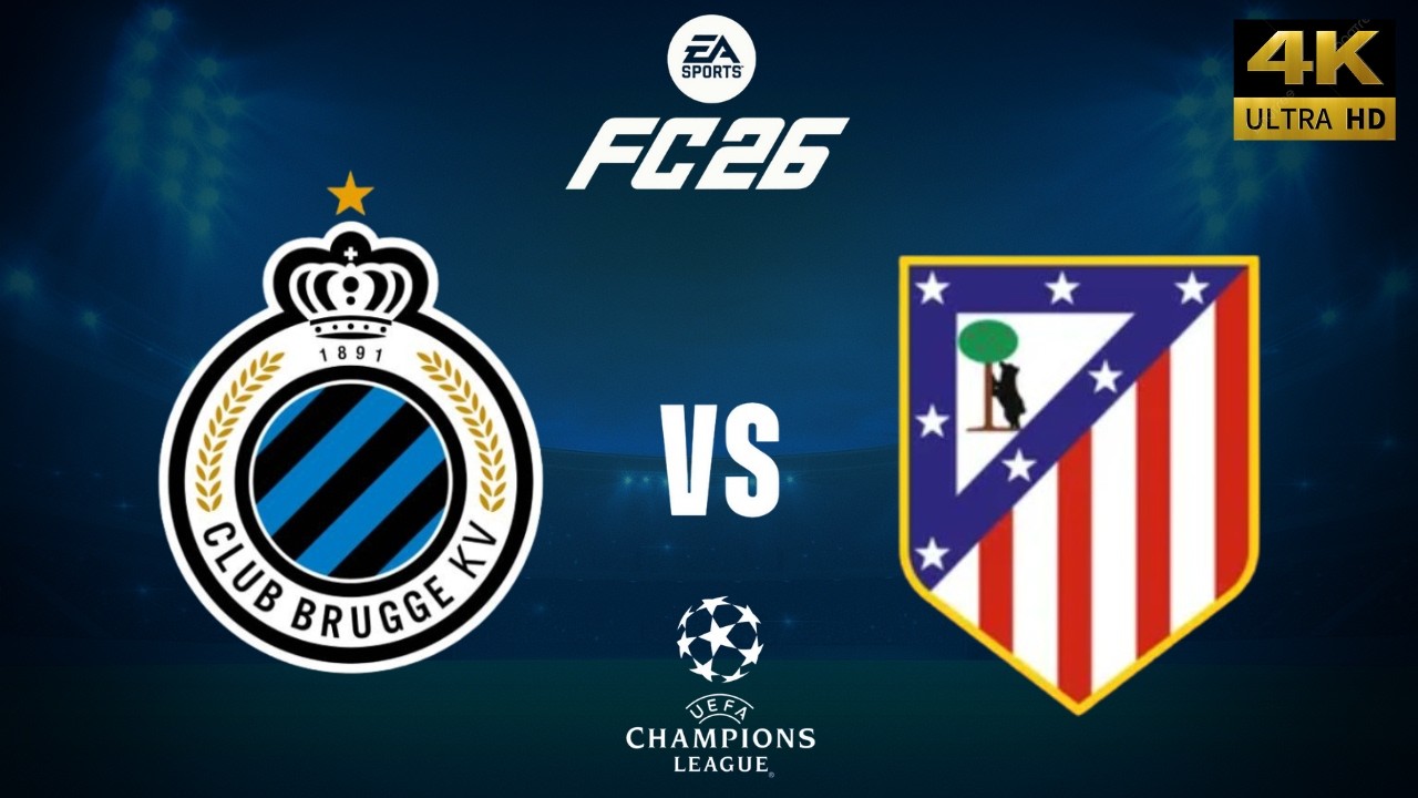 FC 26 - Club Brugge vs At.Madrid - Champions League 25/26 Full Match - PC [4K60]