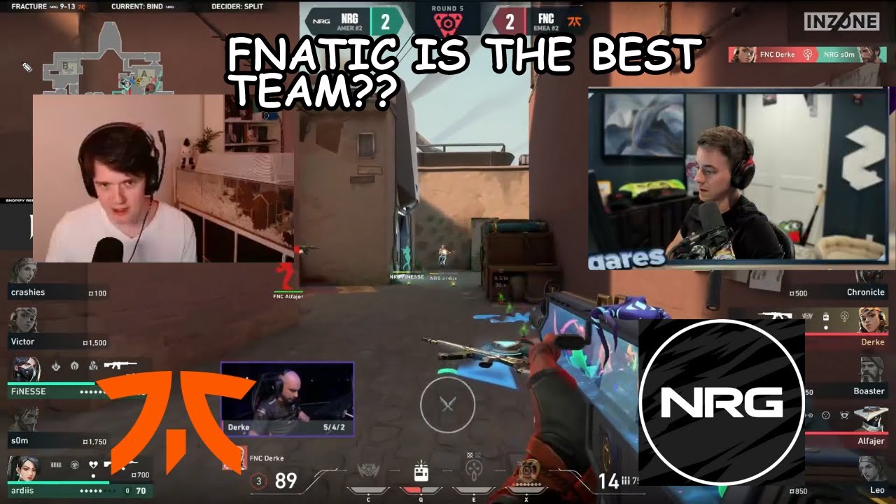 Sliggy and Sean Gares reacts to NRG vs Fnatic in VCT masters Tokyo