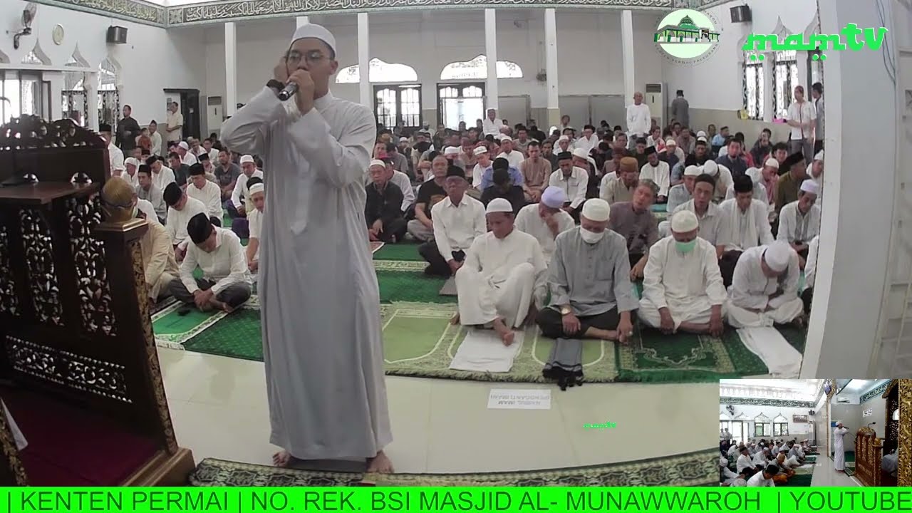 🔴LIVE | SHOLAT JUM'AT BERJAMA'AH | MASJID AL-MUNAWWAROH KENTEN PERMAI PALEMBANG