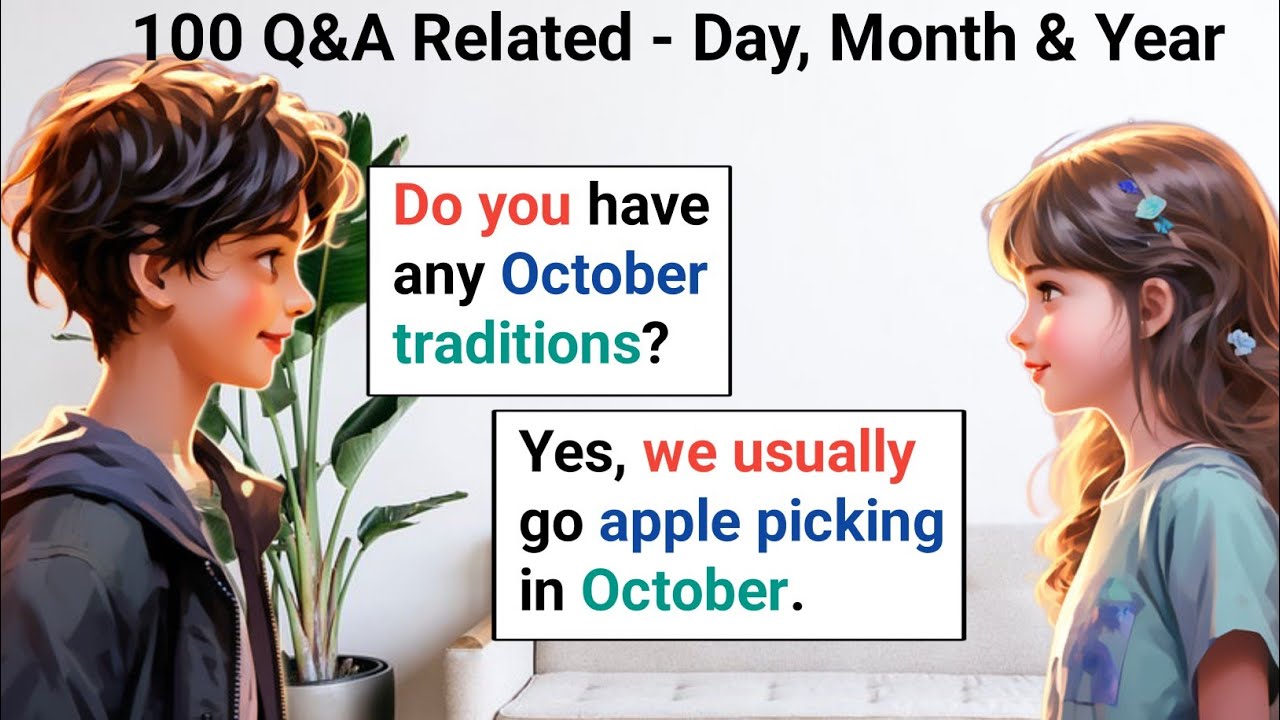 English Conversation Practice | Related - Day, Month And Year |  English Speaking Practice