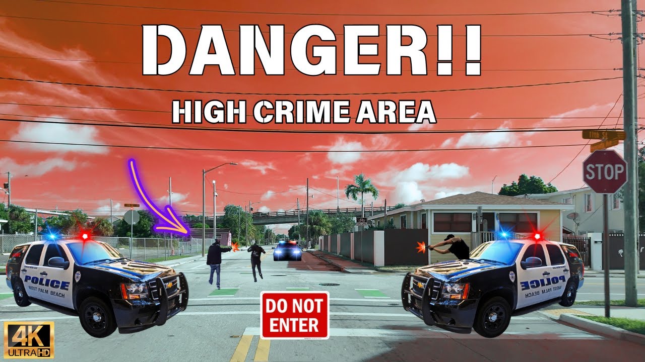 Driving onto the Most Dangerous Hood in West Palm Beach 💥🚗
