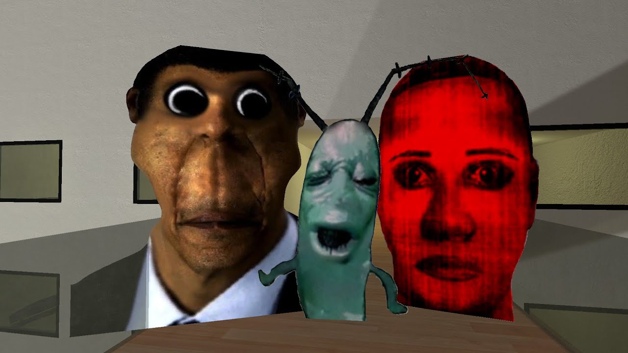 HOTEL MAP OBUNGGA & SELENE AND PLANK TON LIMINAL HOTEL SURVIVE LONG VIDEO #gmod #garrysmod #nextbots