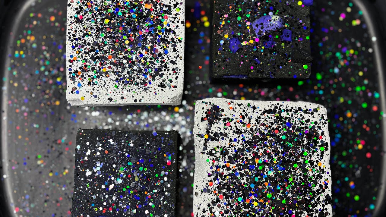 2 Deep Dyed Purple Blocks & 2 Unpolished Blocks 💟