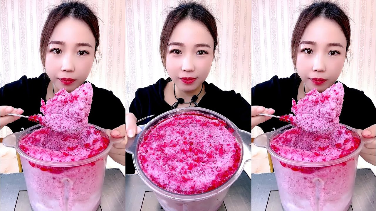 ASMR SHAVED ICE EATING QIAN