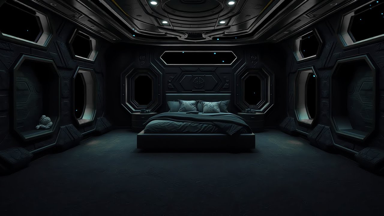 Starship Sleeping Quarters | Relaxing Space Ambiance for Deep Sleep & Meditation | 10 Hours