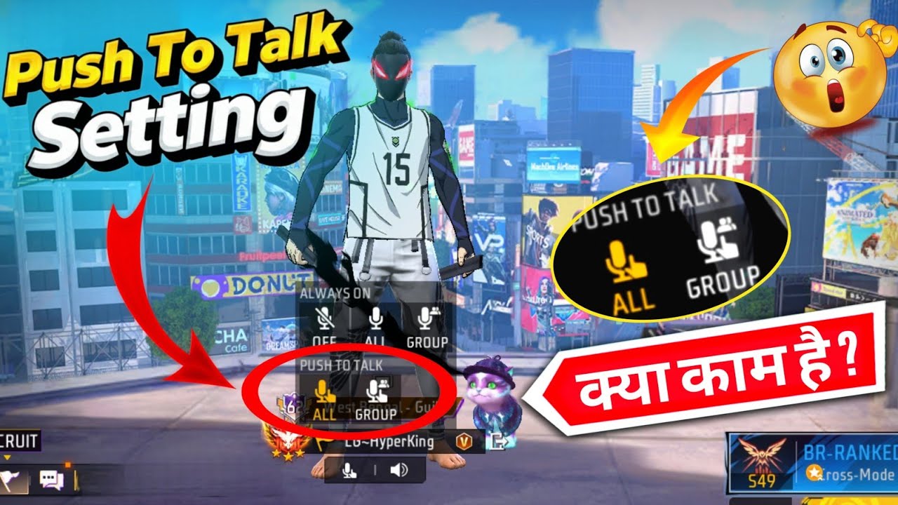 Push To Talk Mic Setting Free Fire | How To Use Push To Talk Setting