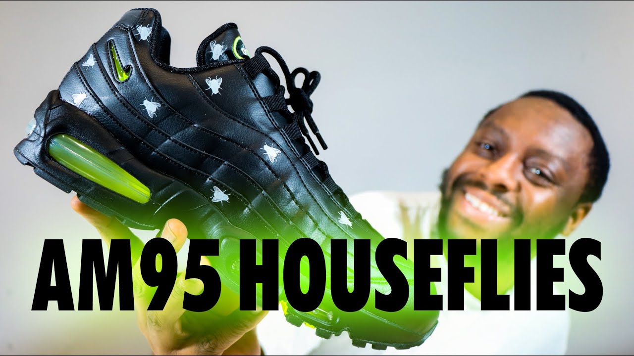 Обзор кроссовок Nike Air Max 95 Premium Houseflies на Хэллоуин 2025 для пеших прогулок QuickSchop...