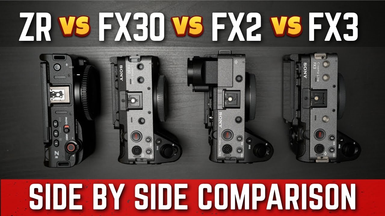NIKON ZR VS SONY FX30 VS FX2 VS FX3 // SIDE BY SIDE COMPARISON WITH FOOTAGE