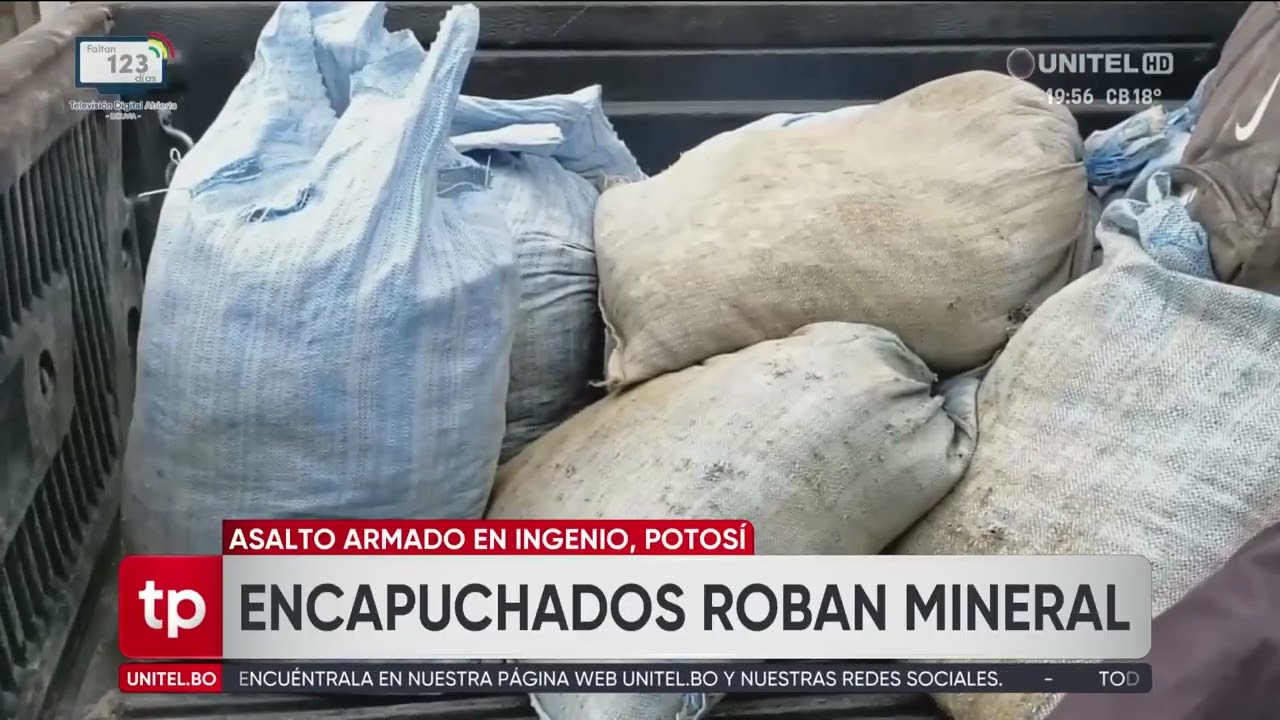 Encapuchados irrumpieron en una mina para robar mineral en Potosí