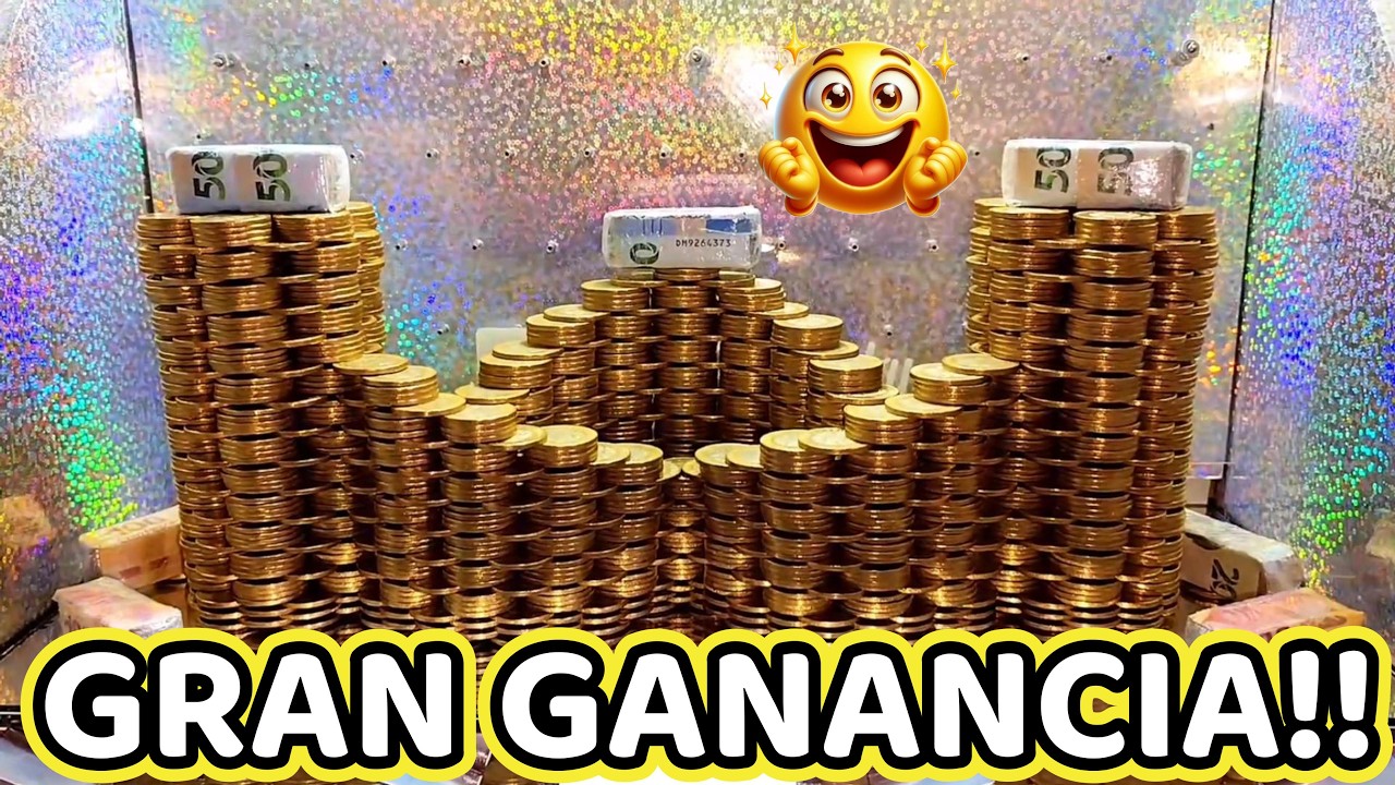 HASTA EL FULL CON MONEDAS ESTE CASTILLO!! MAQUINA DE $10#foryou #slotmachine #money #monedas #parati