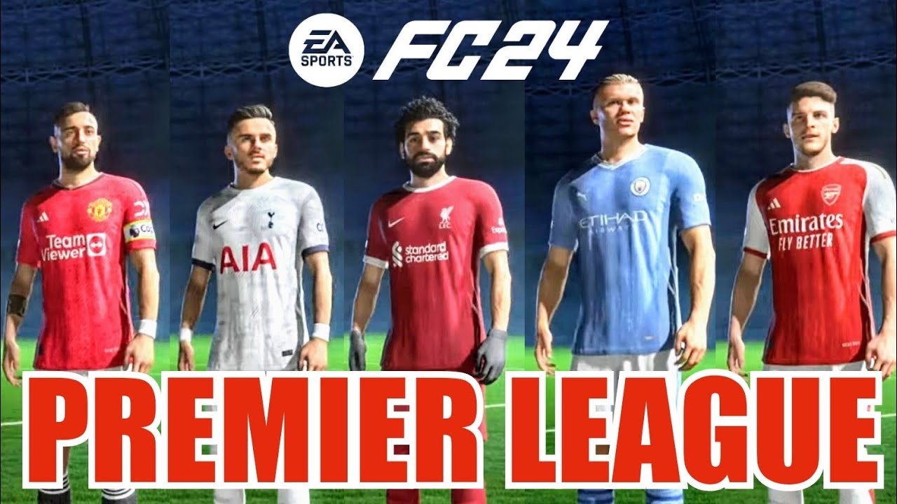 ALL PREMIER LEAGUE PLAYER FACES AND RATINGS ! EAFC 24