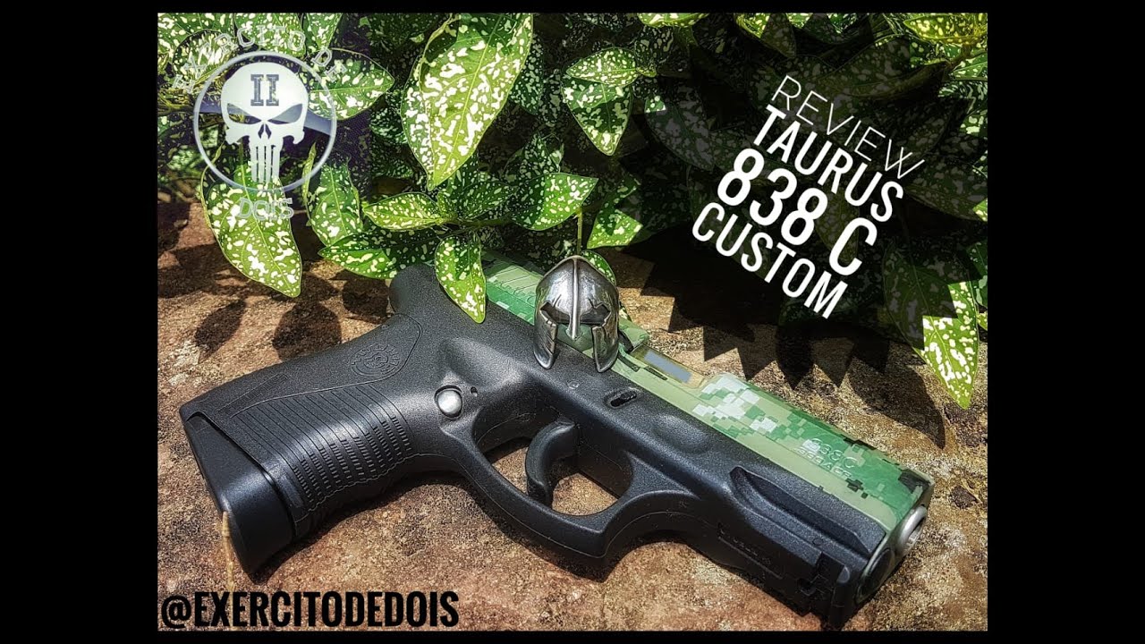 Review Pistola Taurus 838C Cal. 380 ACP Customizada - Exército de Dois.