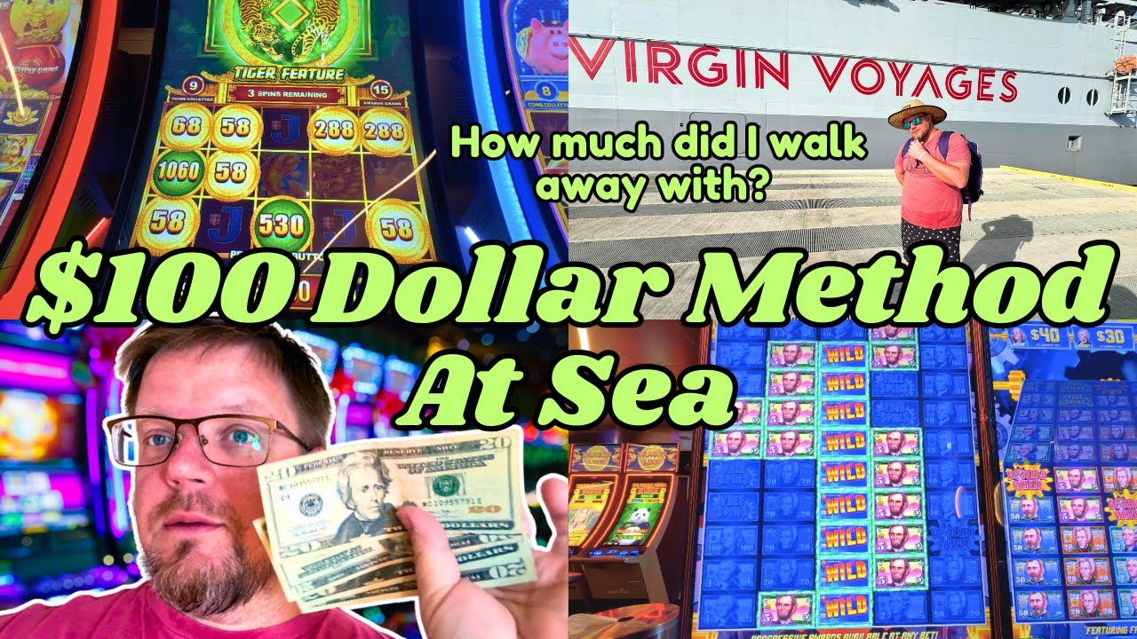 🎰 100 Slot Machine Gambling Method at Sea! | Virgin Voyages Valiant Lady Casino Strategy That WORKS!