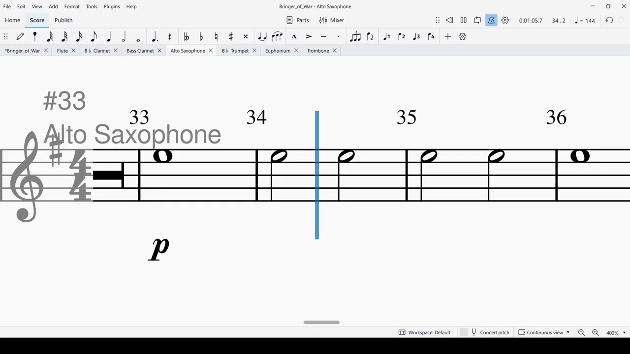 Bringer of War By Brian Balmages Alto Saxophone Play Along
