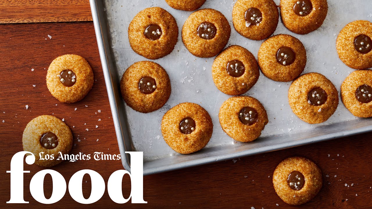 Salted Butterscotch Thumbprints | 12 Days of Holiday Cookies