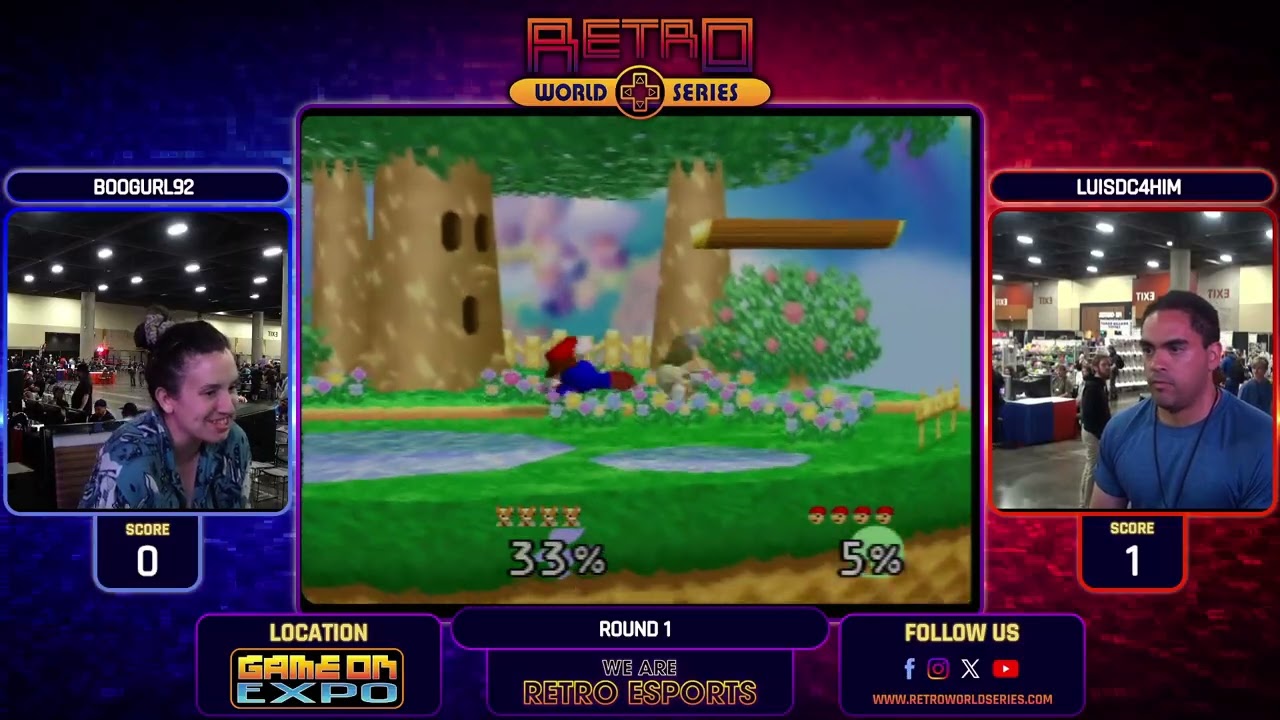 Boogurl92 vs LuisDC4Him (Round 1) - Super Smash Bros (N64) - Game On Expo 2026