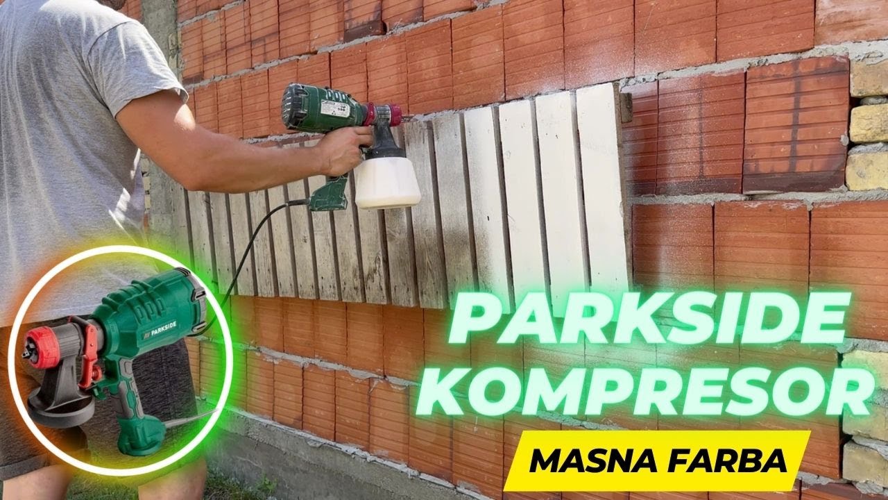 PARKSIDE Rucni Kompresor Farbanje Masnom Farbom - Elektricni Pistolj za Farbanje