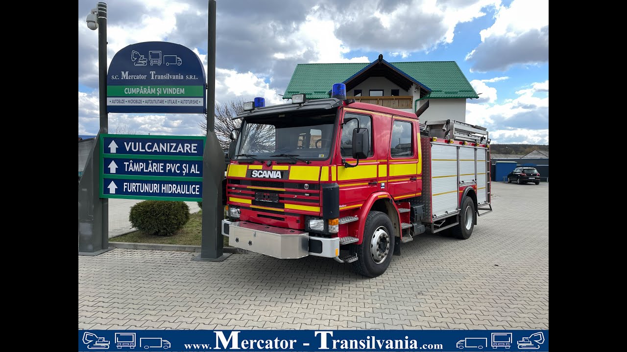Scania P93 ML 4x2 L | Masina de pompieri | 3000L + 400L |