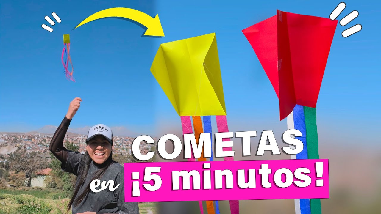 Haz COMETAS 🪁 usando HOJAS de PAPEL ✨| DIY en 5 minutos!! | Tu Diva Creativa