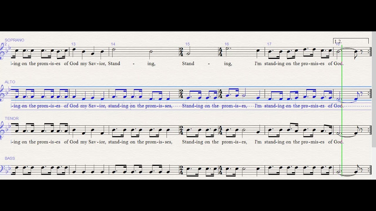 Standing on the Promises alto