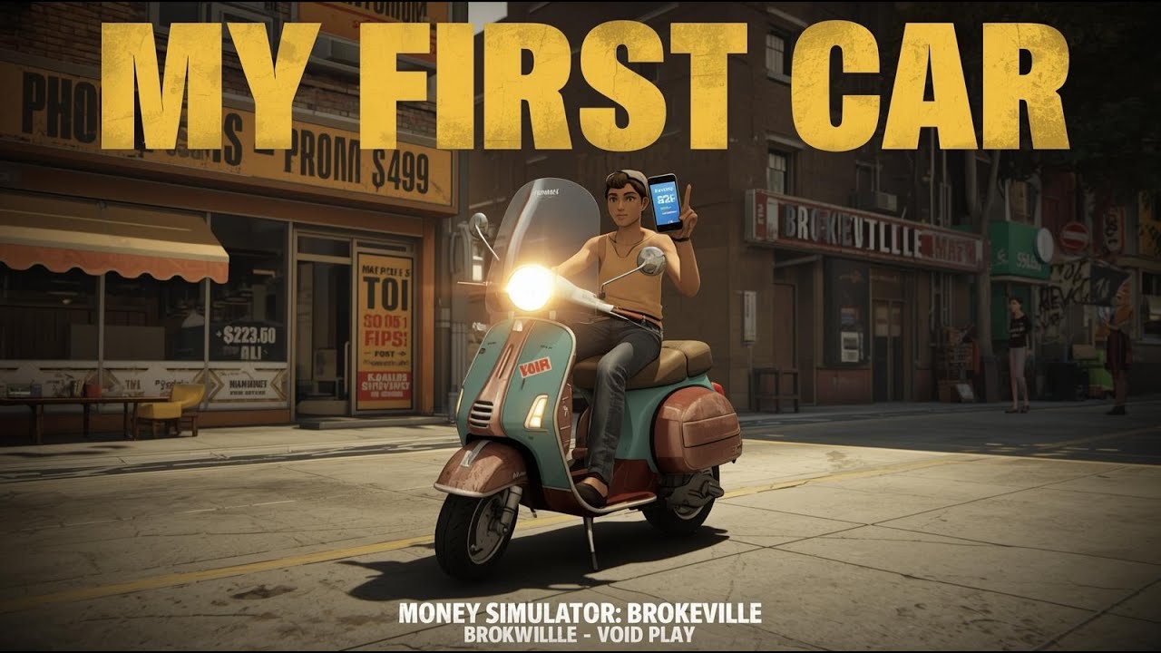 МОЙ ПЕРВЫЙ АВТОМОБИЛЬ — это скутер 😎 (Money Simulator: Brokeville)