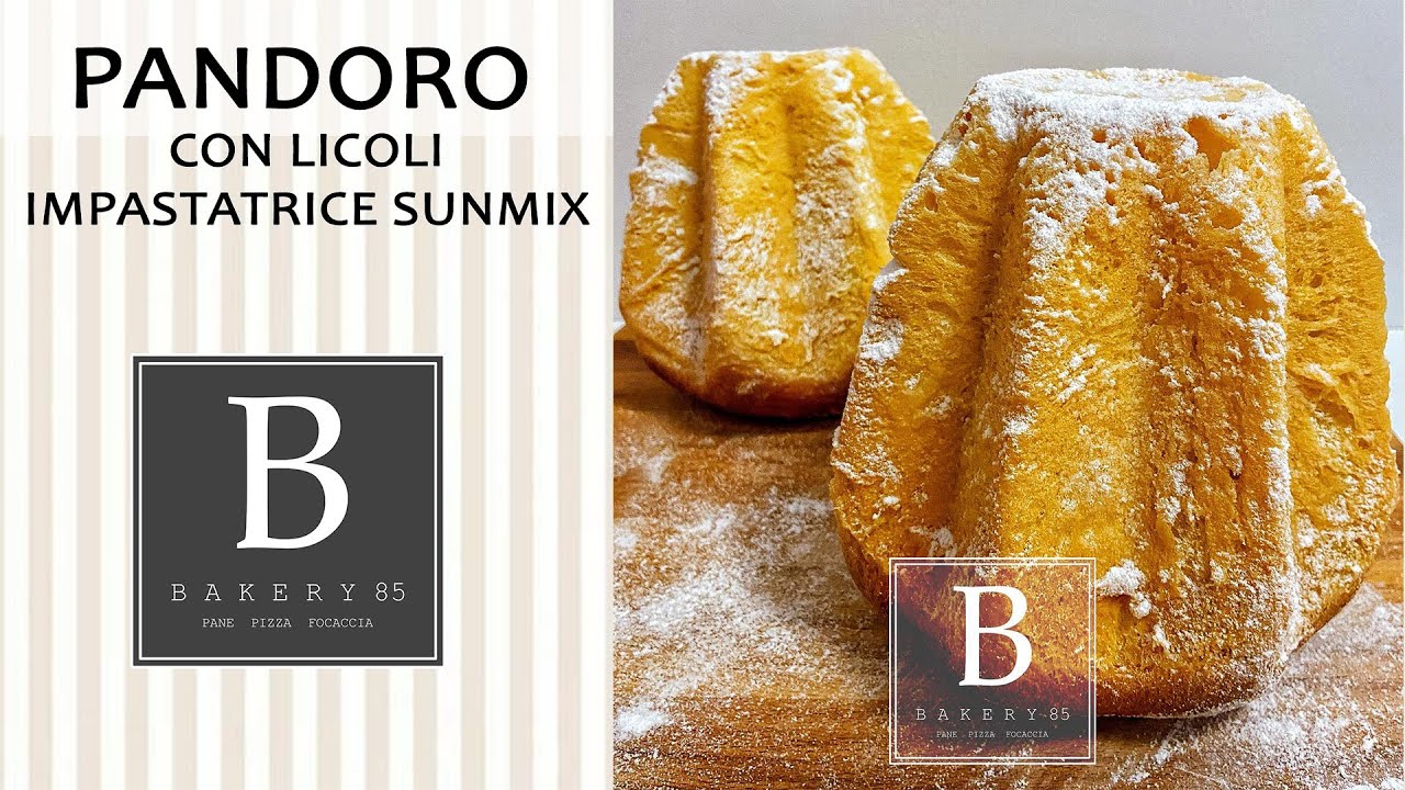 Pandoro con Licoli (lievito madre liquido) impastato con a spirale Sunmix