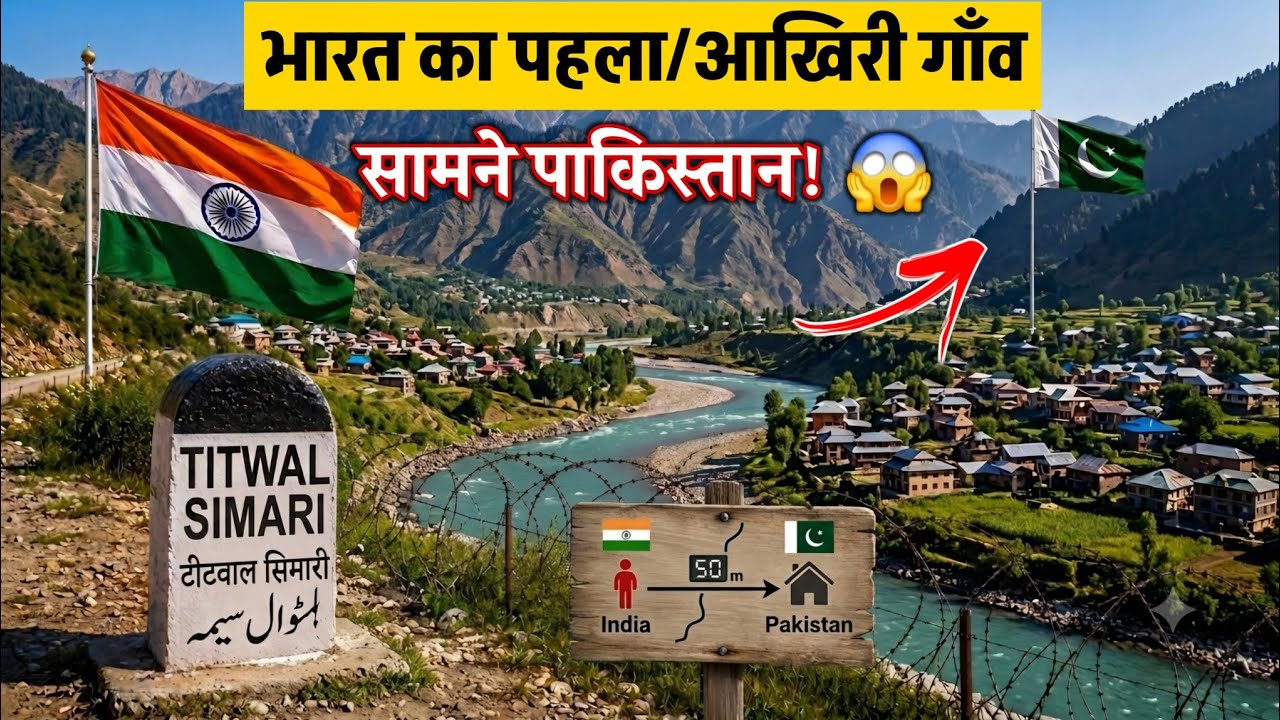 🇮🇳 PoK के सामने बसा भारत का पहला गाँव! | India&ndash;Pakistan Border | Titwal & Simari