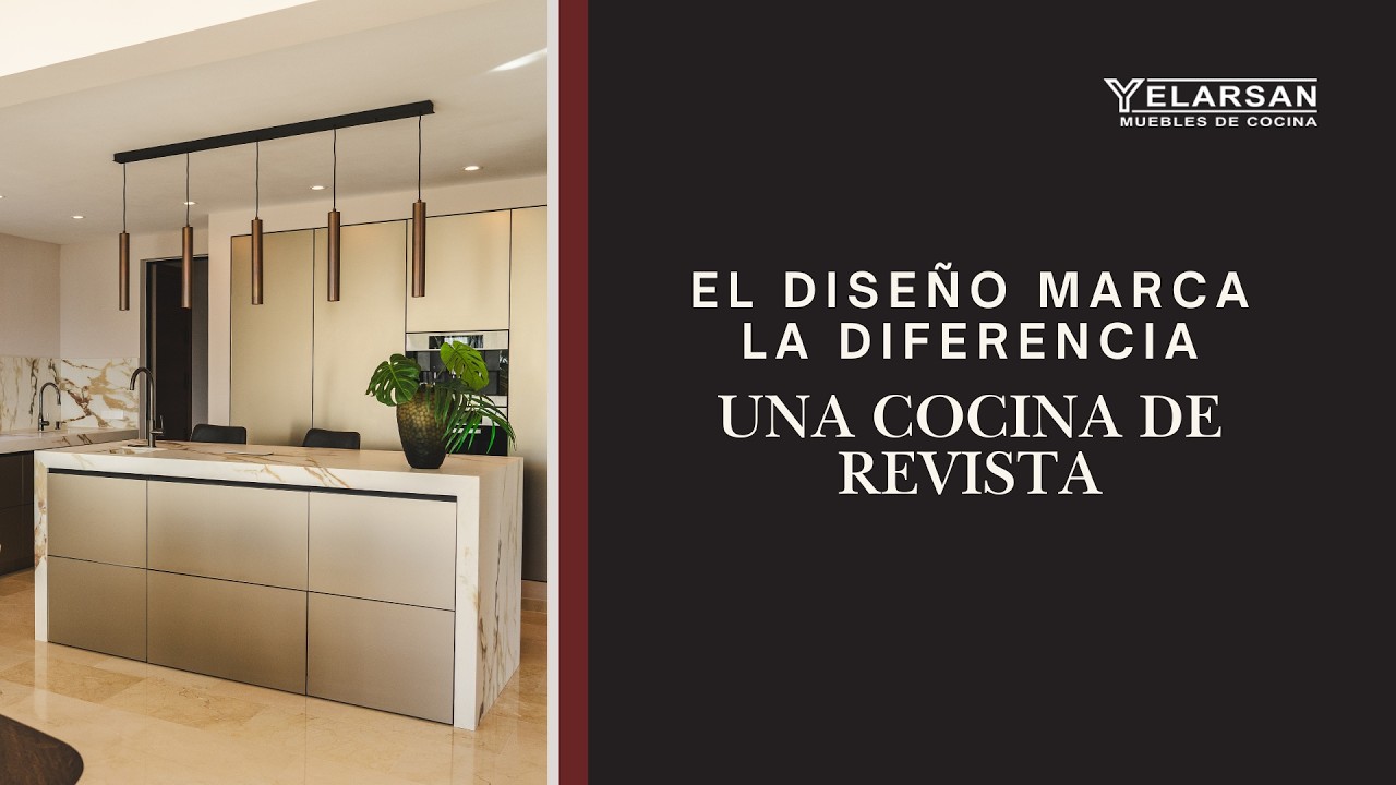 Cocina abierta con isla de diseño | Tour completo