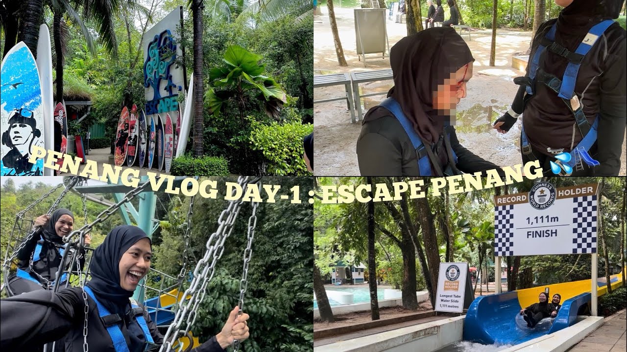 PENANG VLOG DAY-1 🚗 | ESCAPE PENANG ⛱️🛝💦 | UNEXPECTED THINGS, KEPALA BERD4R4H🩸