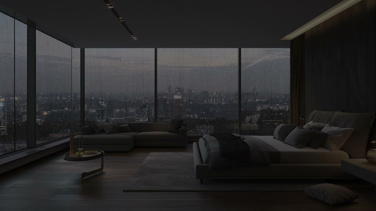 Rainstorm Dreams - Calming Rain Sounds for Sleep | The Rain That Passes Through The City Helps Heal