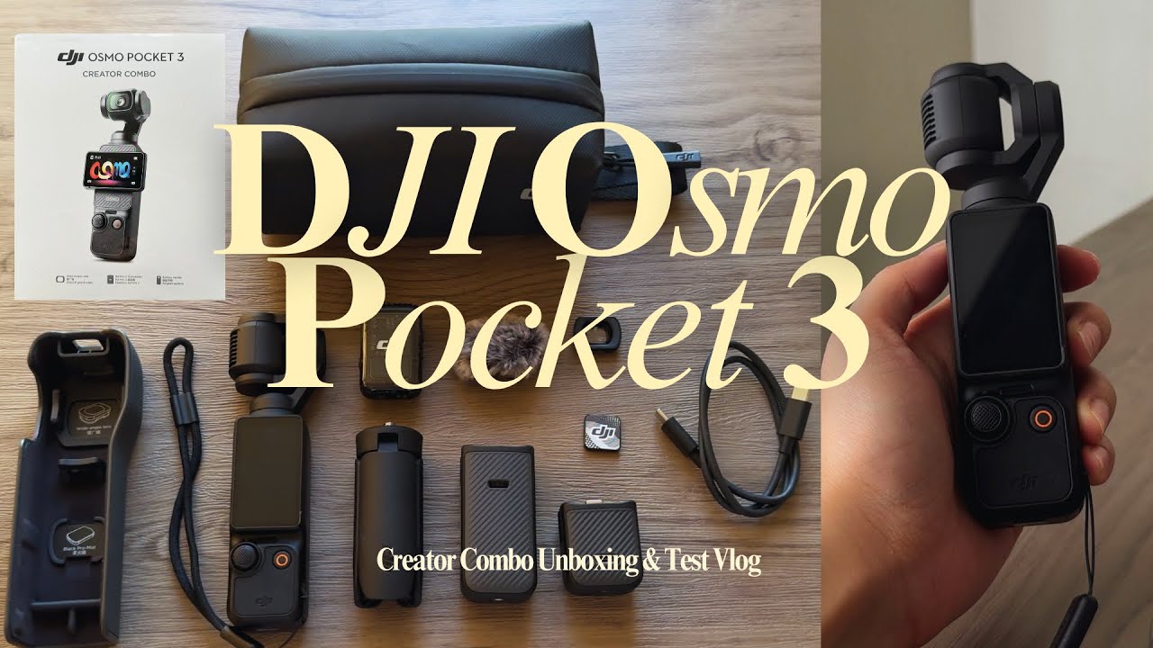 📹 DJI OSMO POCKET 3 CREATOR COMBO | unboxing & test vlog 🎞️