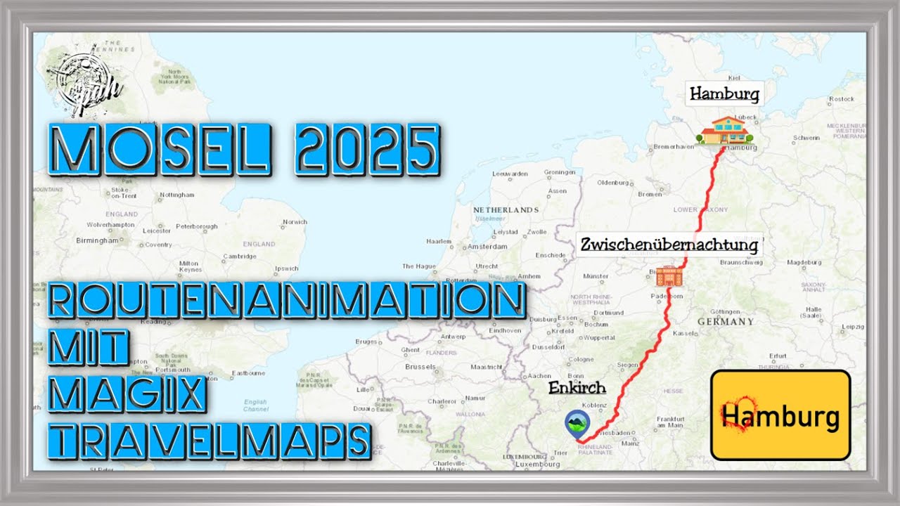 Mosel 2025 - Routenanimation mit Travelmaps