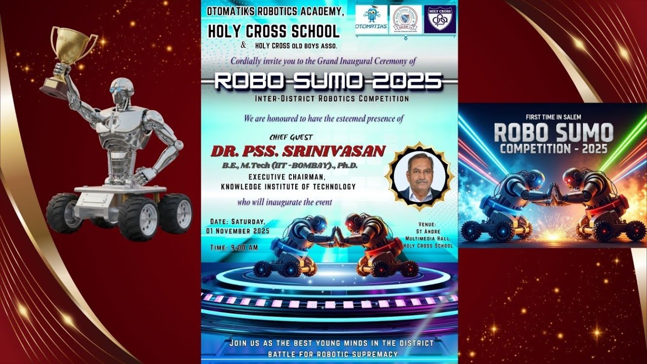 #ROBO SUMO 2025#FIRST TIME IN SALEM#HOLY CROSS SCHOOL