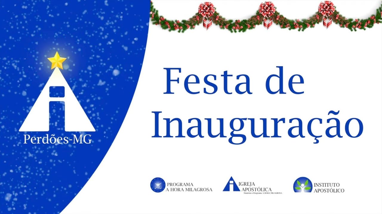 Festa de Inauguração - 15/11/25 - Perdões/MG