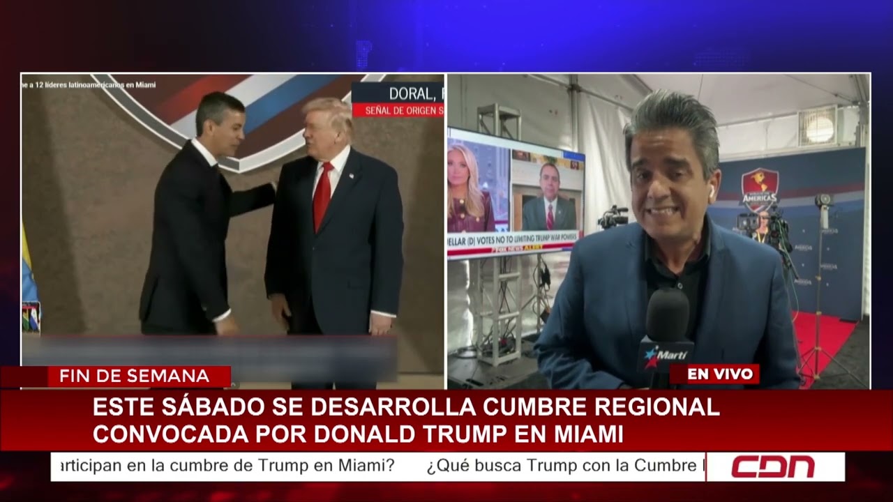 Este sábado se desarrolla cumbre regional convocada por Donald Trump en Miami