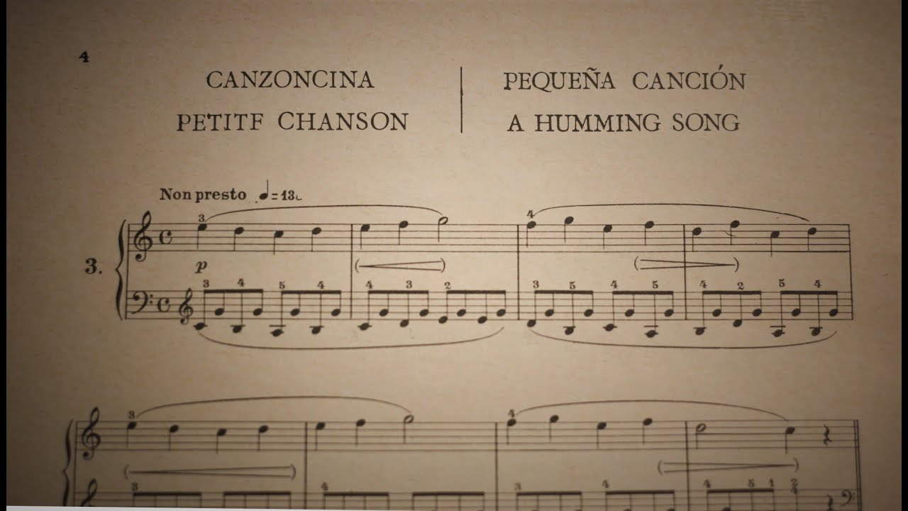 SCHUMANN - A Humming Song - Pequeña canción - Op  68 Nº 3 - Efrain Garcia, piano