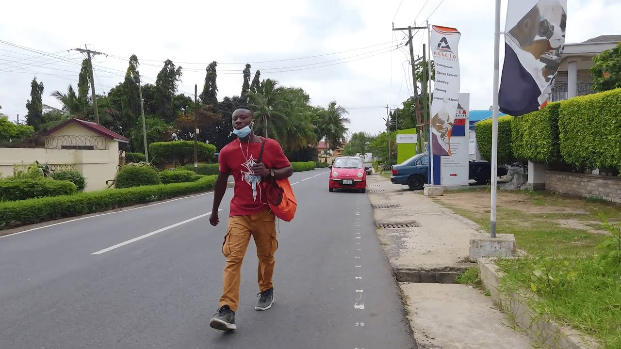 BEAUTIFUL EAST LEGON ACCRA GHANA AFRICAN WALK VIDEOS
