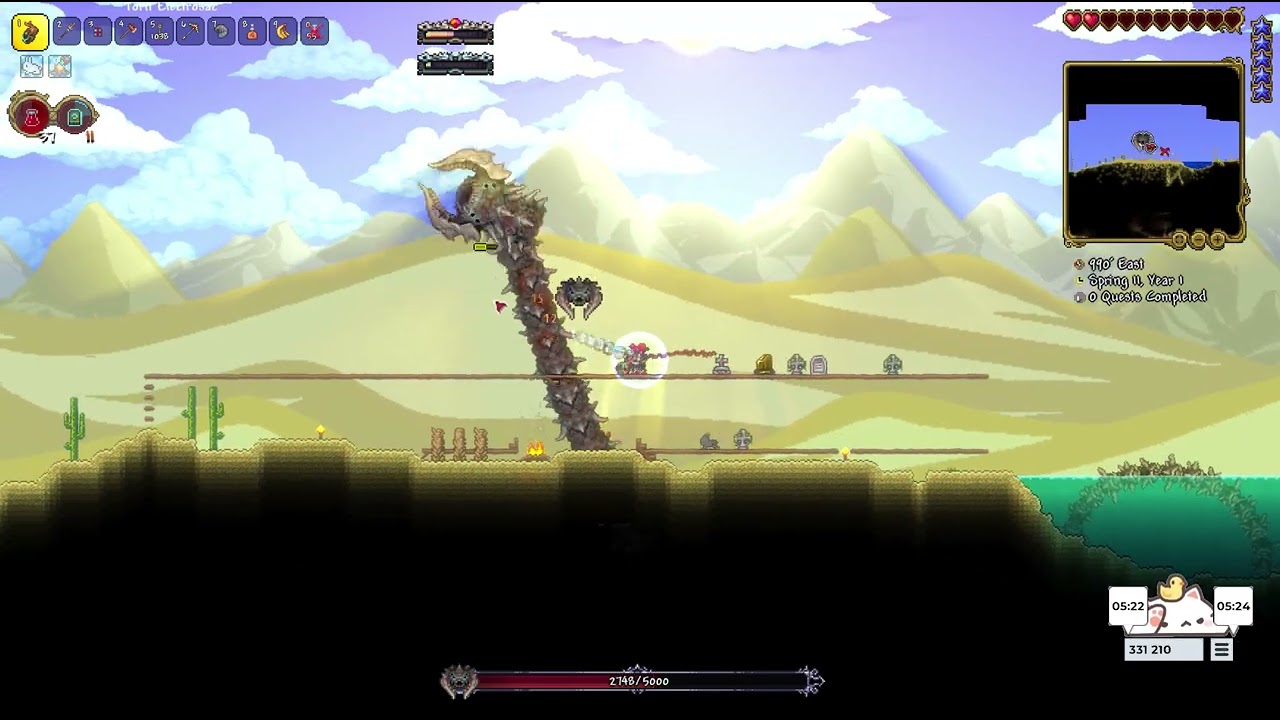 first time desert scourge was ever hard
