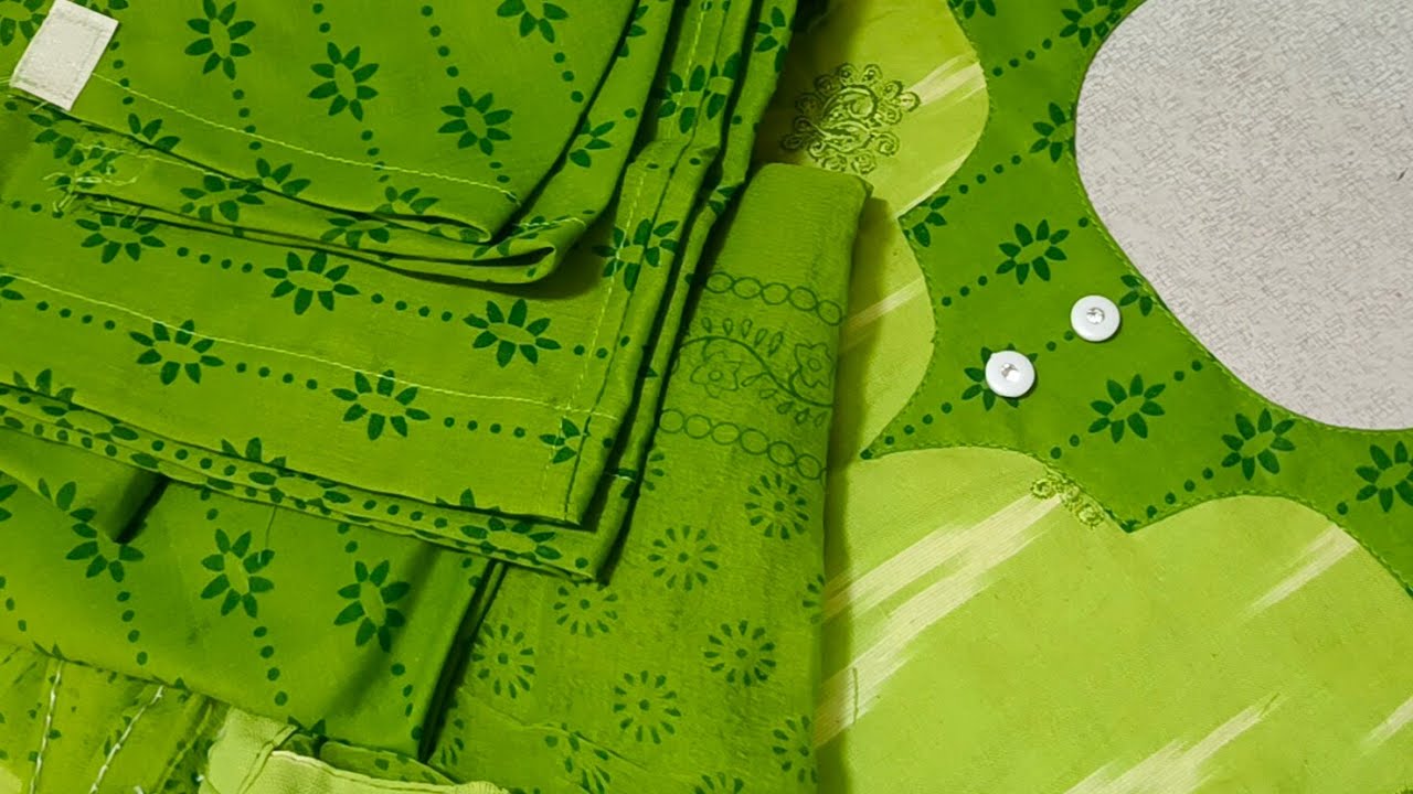 Very easy and Beautiful Chudi neck design cutting and stitching 