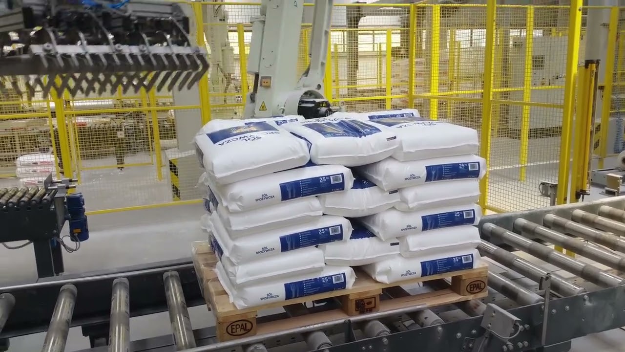 Linia do produkcji soli sypkiej 25 kg i 50 kg