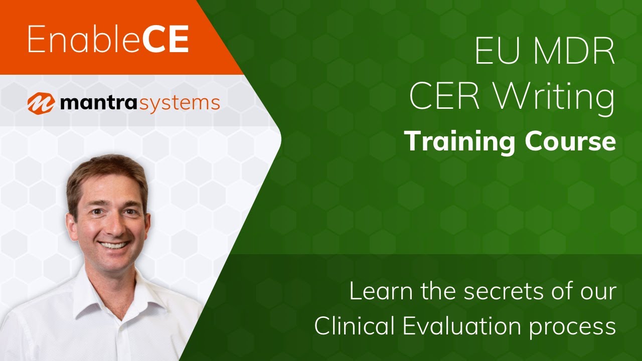 MDR CER Writing training course - Learn the secrets of our Clinical Evaluation process