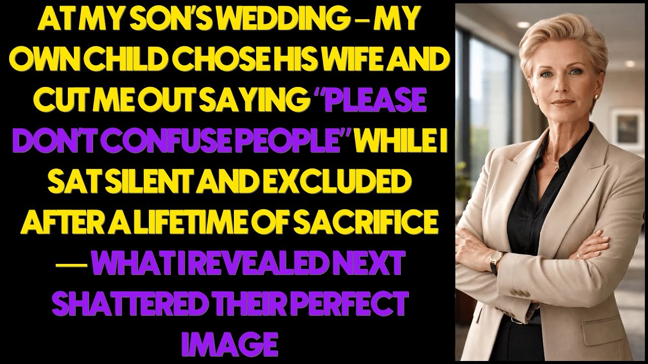 At The Wedding My Own Son Betrayed Me Saying “Stay Quiet” While I Was Excluded — I Fought Back Hard