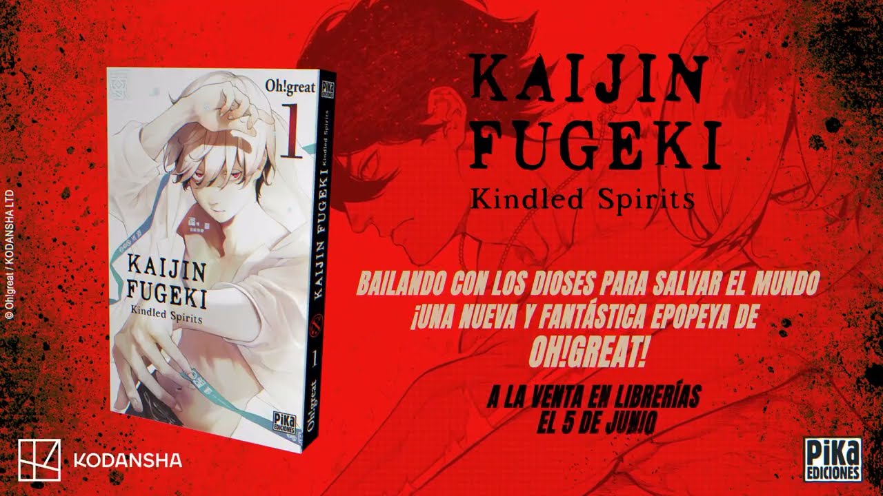 Booktrailer 📚Kaijin Fugeki | Kindled Spirits📚 Un manga de Pika Ediciones