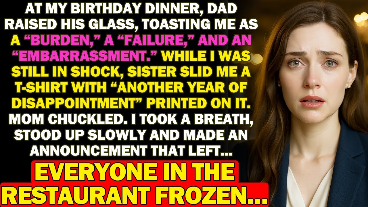 At My Birtday Party, My Dad's Toast: 'You're a BURDEN'... My Response Made 50 Millionaires GASP