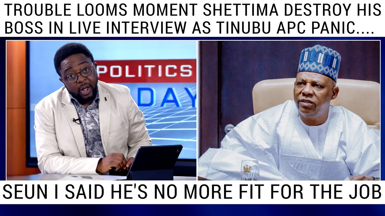 😱TINUBU PAN!C AS TROUBL LOOM ON CHANNEL TV MOMENT SHETTIMA DES.TROY HIS OGA IN LIVE INTERVIEW