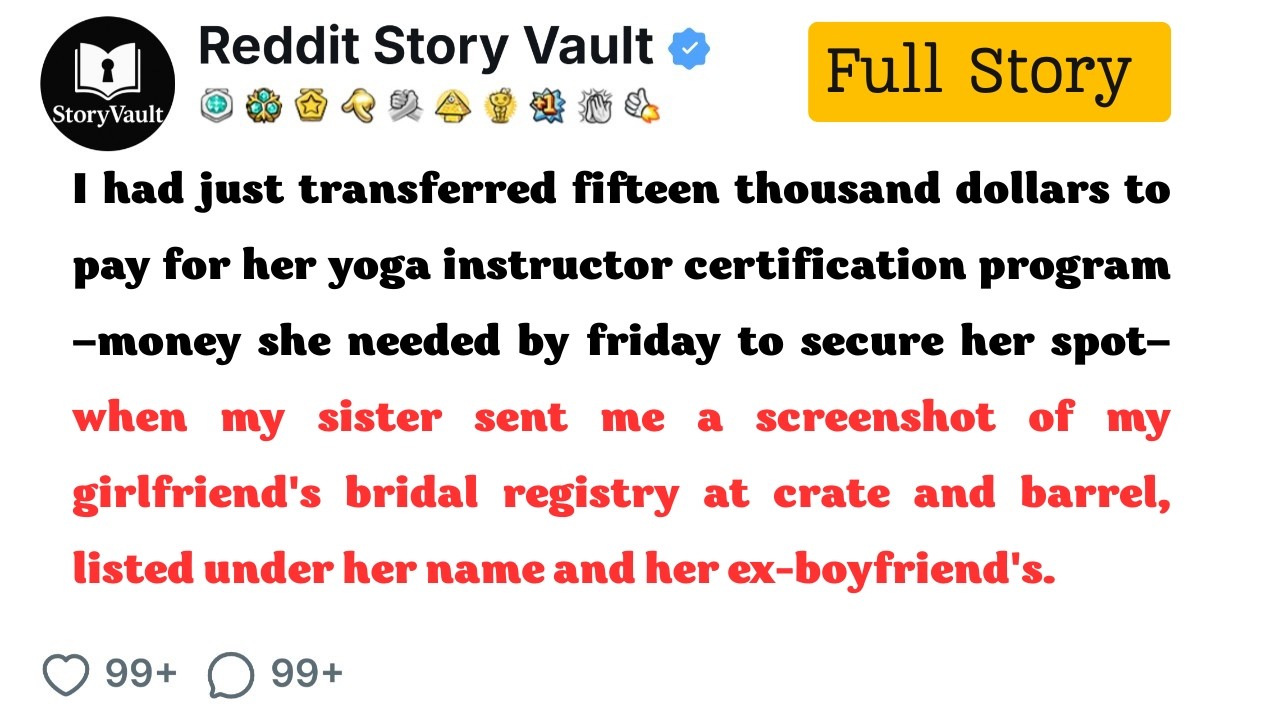 Sent $15K For Her Certification—Sister Found Her Wedding Registry With Her Ex-Boyfriend