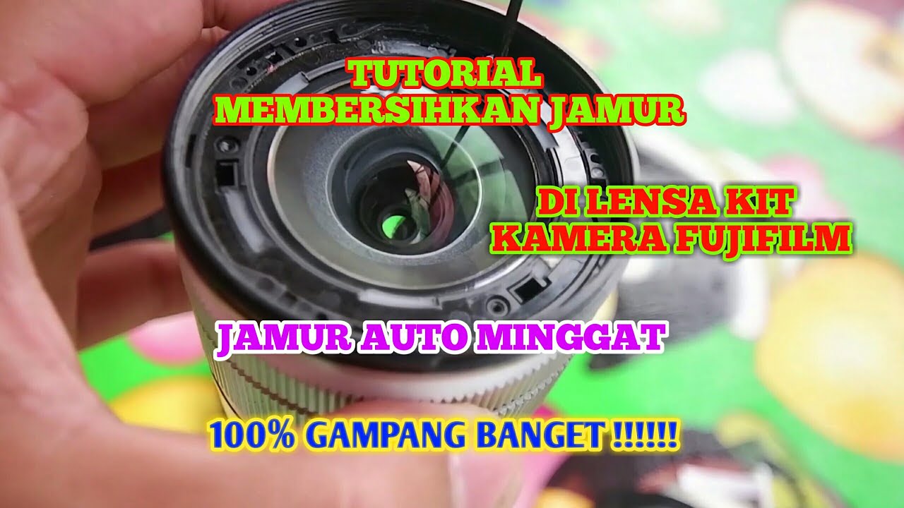 Cara membersihkan jamur  di lensa kit fujifilm xa3 #servislensafujifilm #servislensafujinon